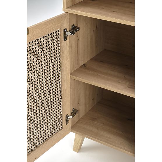 BORNEO REG-1 regál dub artisan/černý 