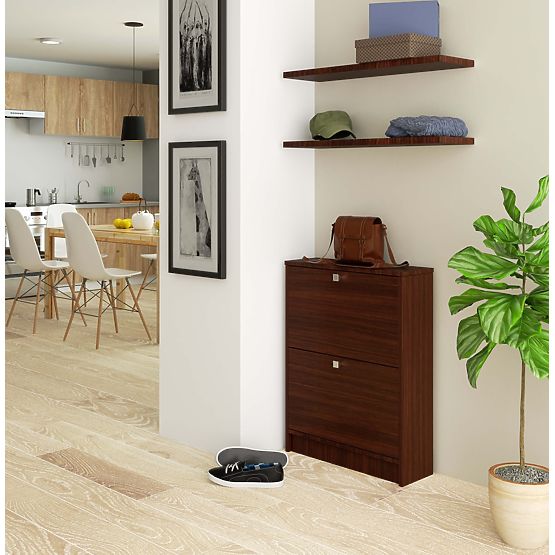 Botník 2 výklopné dveře 60 cm - wenge