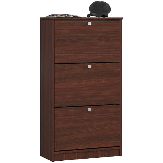Botník 3 výklopné dvířka 60 cm - wenge