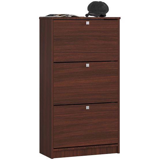 Botník 3 výklopné dvířka 60 cm - wenge