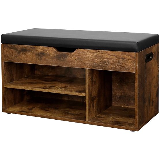 Botník s lavicí LOFT dřevěný