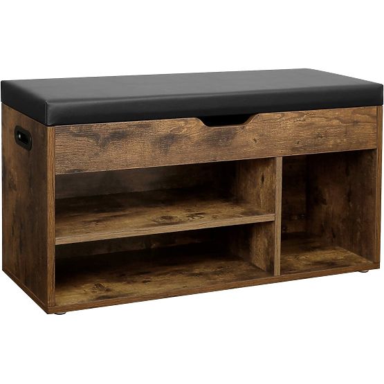 Botník s lavicí LOFT dřevěný