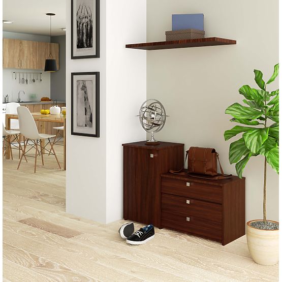 Botník S16 s komodou 3 výklopné dveře - wenge