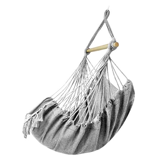 Brazilská houpací židle BAHIO šedá