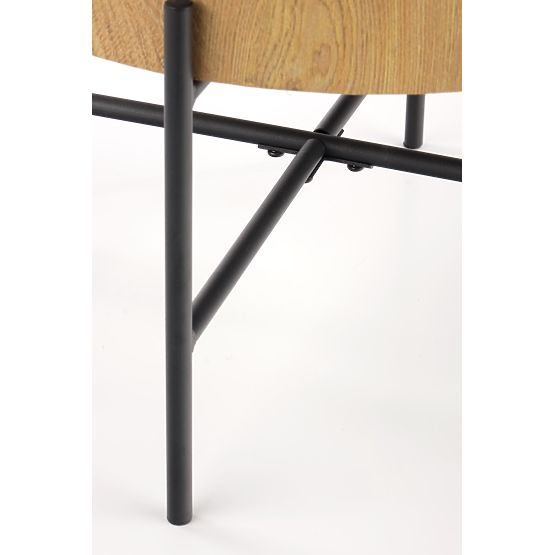 BROOKLYN-S konferenční stolek přírodní dub/černý (1p=1ks)