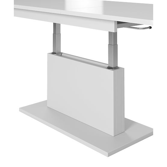 BUSETTI konferenční stolek deska: bílý mat, nohy: bílý mat 