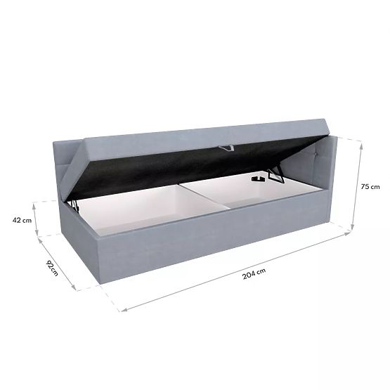 Čalouněná postel BILLY - 200 x 90 cm