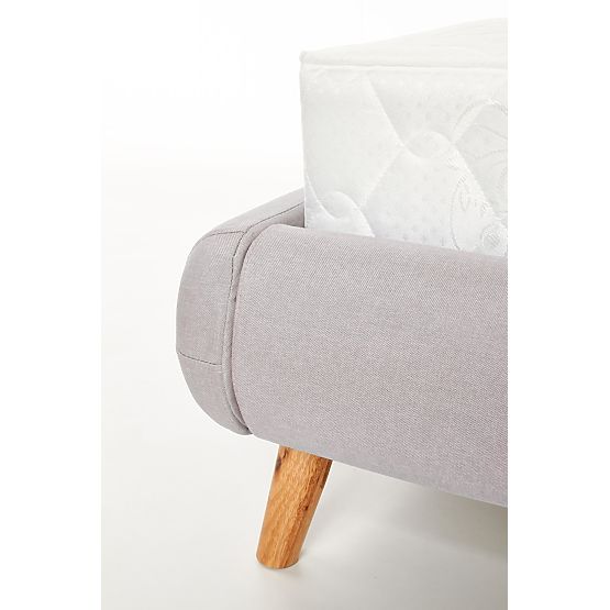 Čalouněná postel ELANDA 160 x 200 cm - Světle šedá