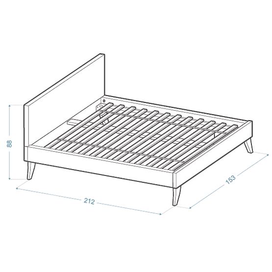 Čalouněná postel HEAVEN 140 x 200 cm - Krémová