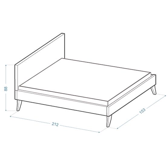 Čalouněná postel HEAVEN 140 x 200 cm - Krémová