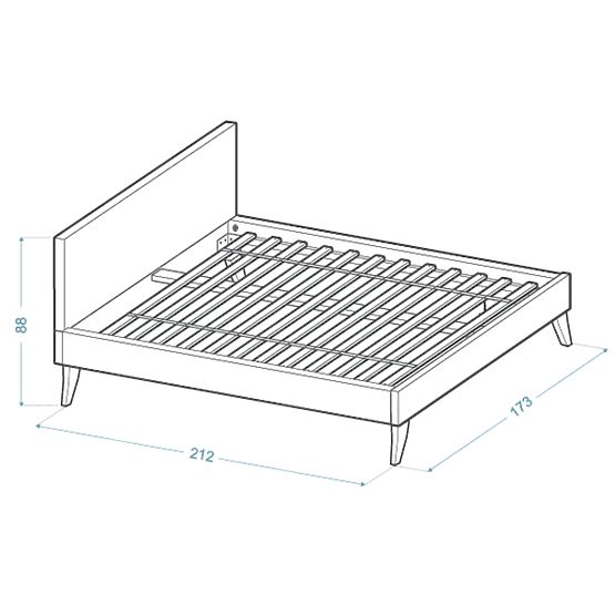 Čalouněná postel HEAVEN 160 x 200 cm - Šedá