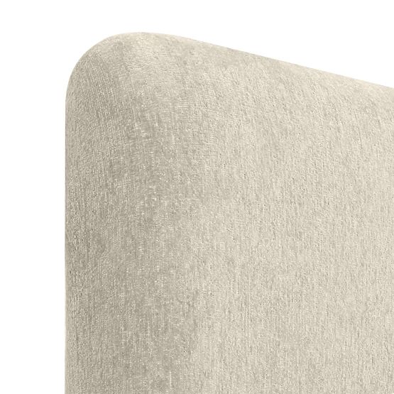 Čalouněná postel Rolly 160x200 cm, s roštem, zaoblená, světle šedá