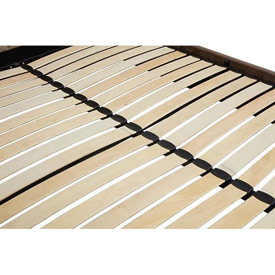 Čalouněná postel s vysokým čelem PALLAZO béžová - 160x200 cm