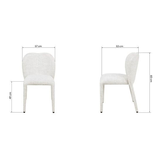 Čalouněná židle Asan, béžovošedá