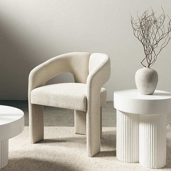 Čalouněná židle Castelo béžová