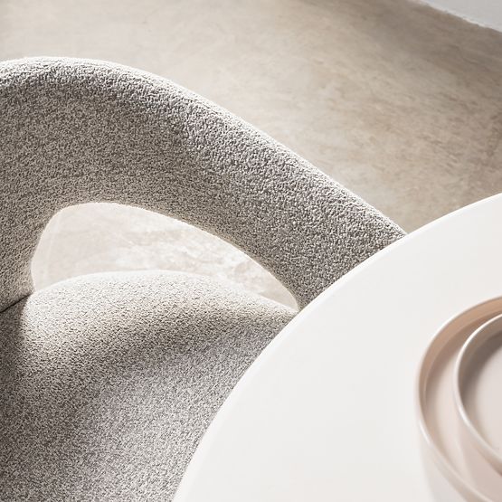 Čalouněná židle Castelo šedobéžová