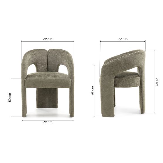 Čalouněná židle Castelo zelená