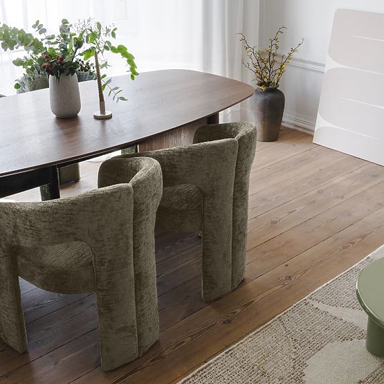 Čalouněná židle Castelo zelená