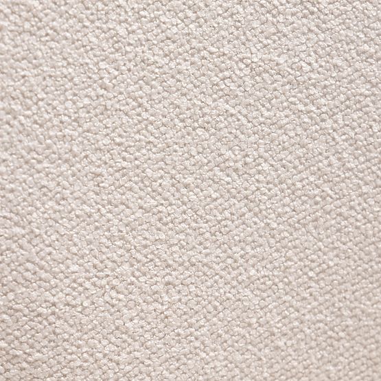 Čalouněná židle Elaine krémová, boucle, oblé tvary