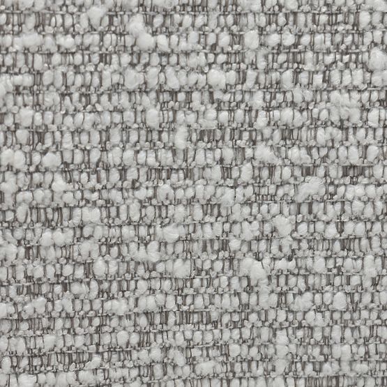 Čalouněná židle Falone šedá, boucle, oblé tvary