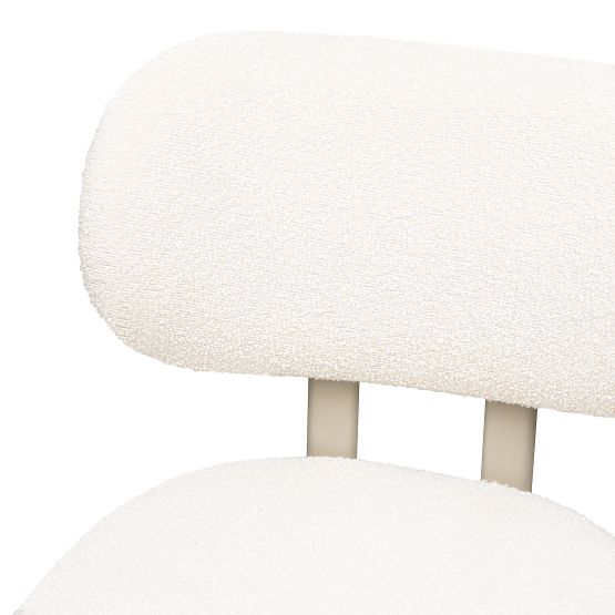 Čalouněná židle Flare, krémová/béžová