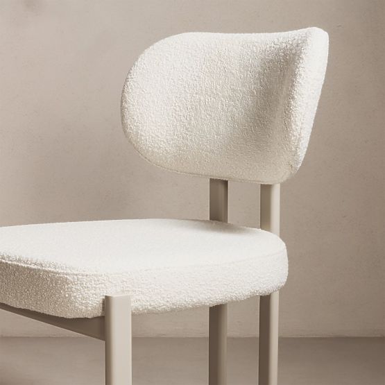 Čalouněná židle Flare, krémová/béžová