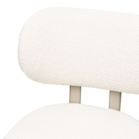 Čalouněná židle Flare, krémová/béžová