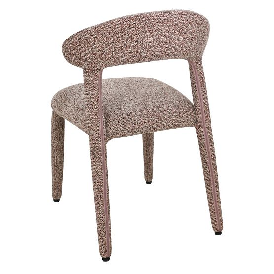 Čalouněná židle Hiroki, béžovo-bordó melír