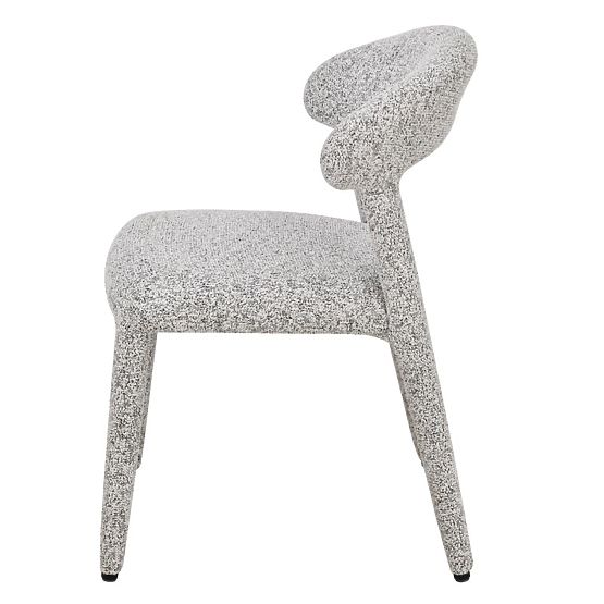 Čalouněná židle Hiroki, béžovošedý melír