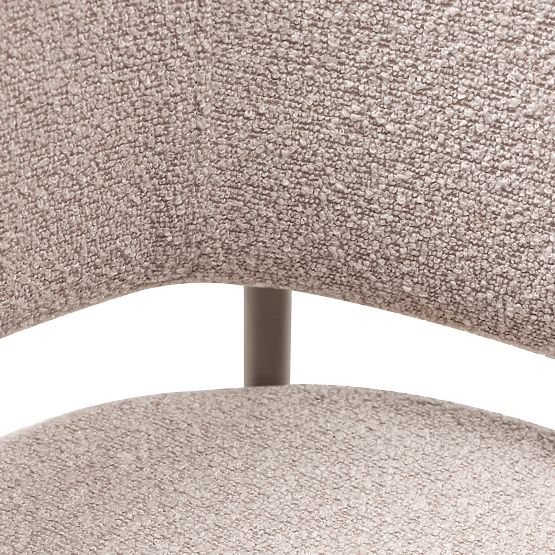 Čalouněná židle Lamu béžová, bouclé