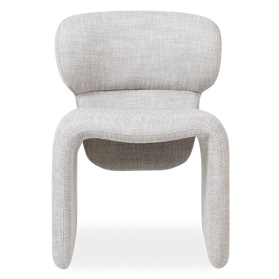 Čalouněná židle Nabila, béžovošedá