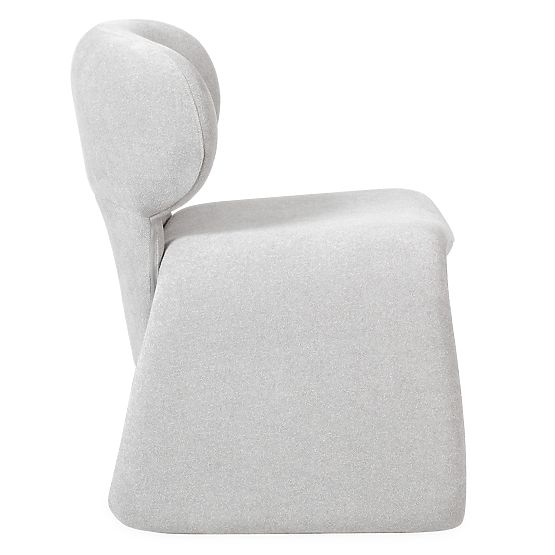 Čalouněná židle Nabila, šedá, boucle