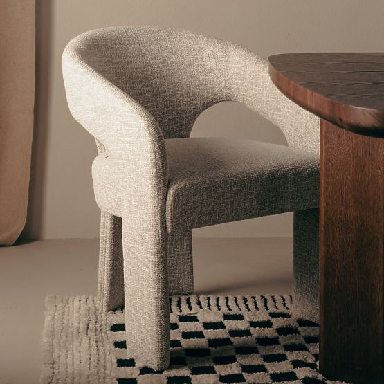 Čalouněná židle Nuria béžovo-krémová