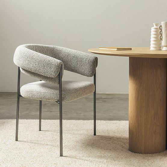 Čalouněná židle Portia šedá