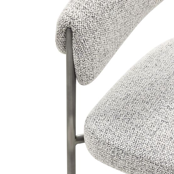 Čalouněná židle Portia šedá