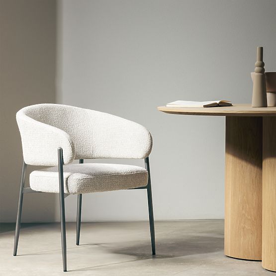 Čalouněná židle Umbra béžová/šedá