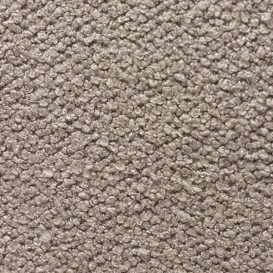 Čalouněné křeslo Falone šedobéžové, boucle, oblý