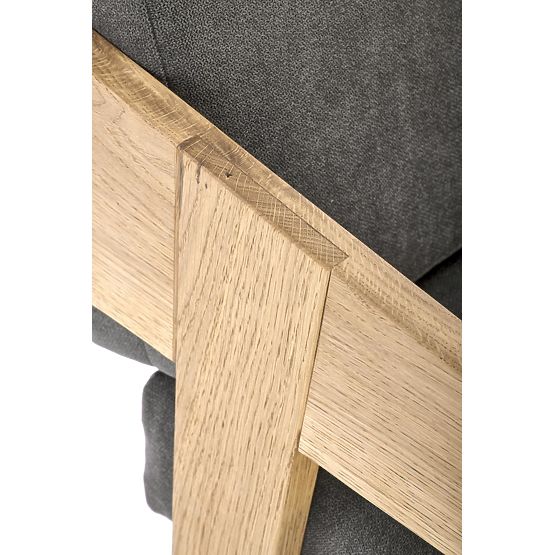 Čalouněné křeslo Freedom - šedé / masiv 