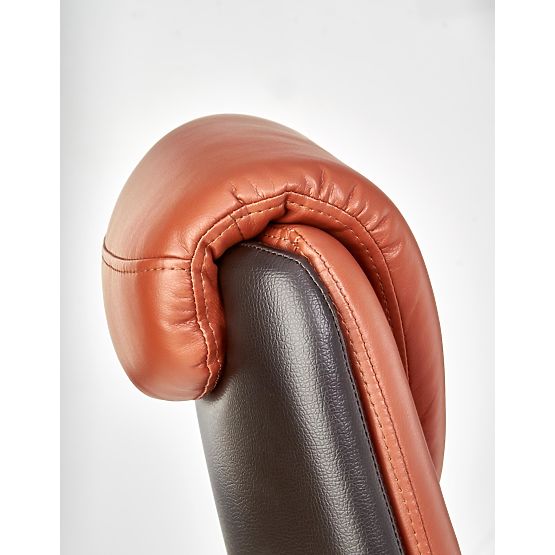 CALVANO kancelářské křeslo tmavě hnědá / světle hnědá