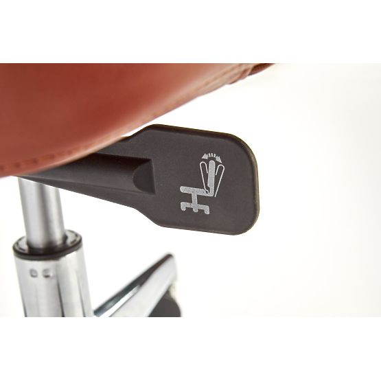 CALVANO kancelářské křeslo tmavě hnědá / světle hnědá