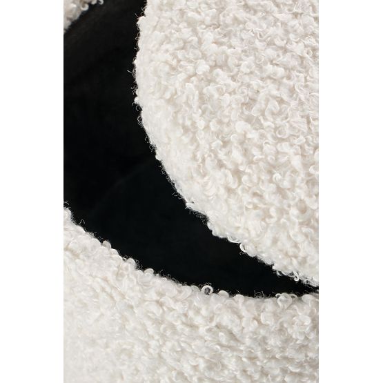 CANCUN sada 2 pufů, krémová / přírodní (1p=1sada)