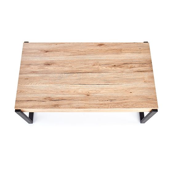 CAPRI konferenční stolek dub san remo / černý (1p=1ks)