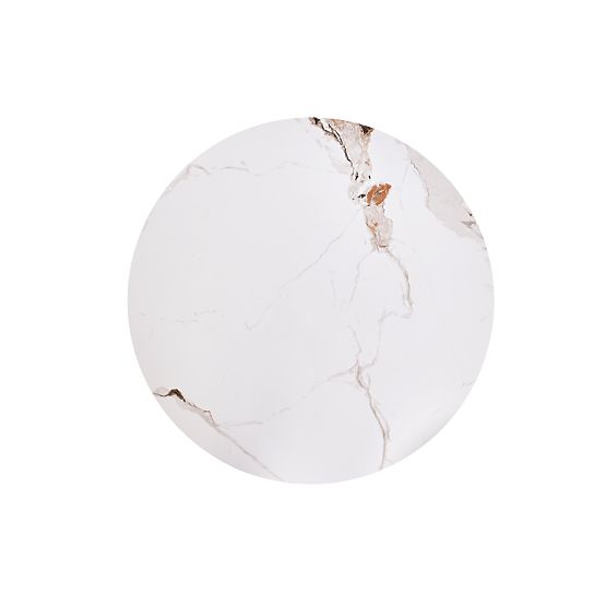 CARINA konferenční stolek béžový mramor / ořech (2p=1ks)