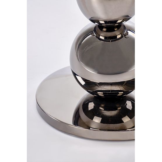 CARLA konferenční stolek, černý / stříbrný (1p=1ks)