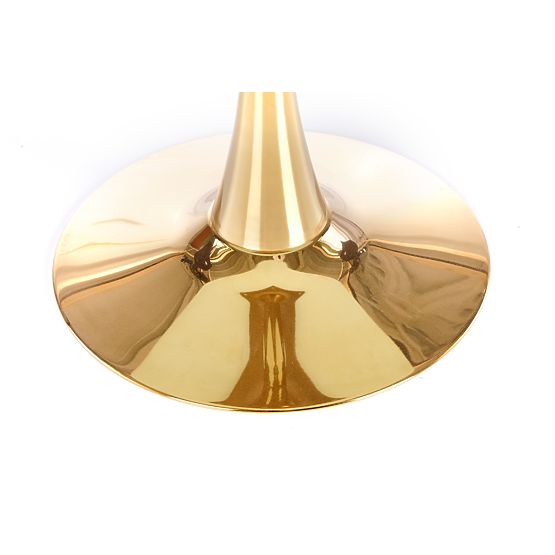 CASEMIRO stůl deska - bílý mramor, noha - zlatá (2p=1ks)