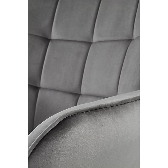 CASTEL relaxační křeslo černé / světlá šedá