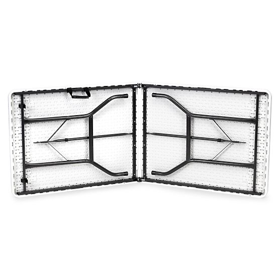 Cateringová sada banketní stůl 180 cm 2 lavice bílá ModernHome