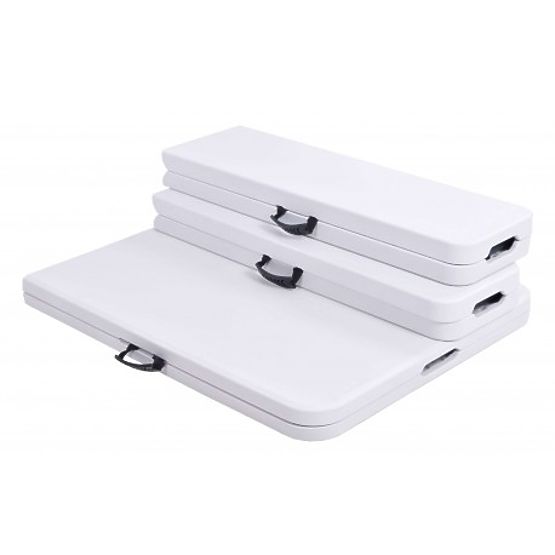 Cateringová sada FETA WHITE stůl + 2 lavice