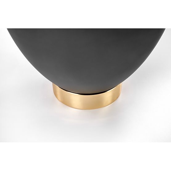 CECILIA konferenční stolek bílý mramor / šedý / zlatý 