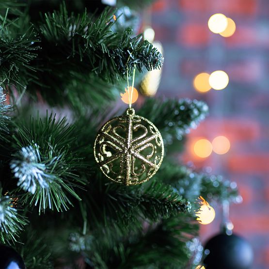 ČERNÉ VÁNOČNÍ KOULE 100KS KL-21X04